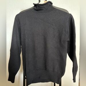 Aritzia mockneck knit black sweater size XS